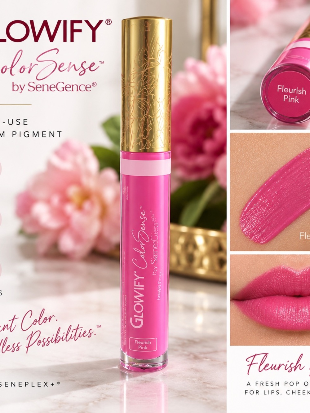 SeneGence Glowify ColorSense Liquid Pigment – Flamingo Pink